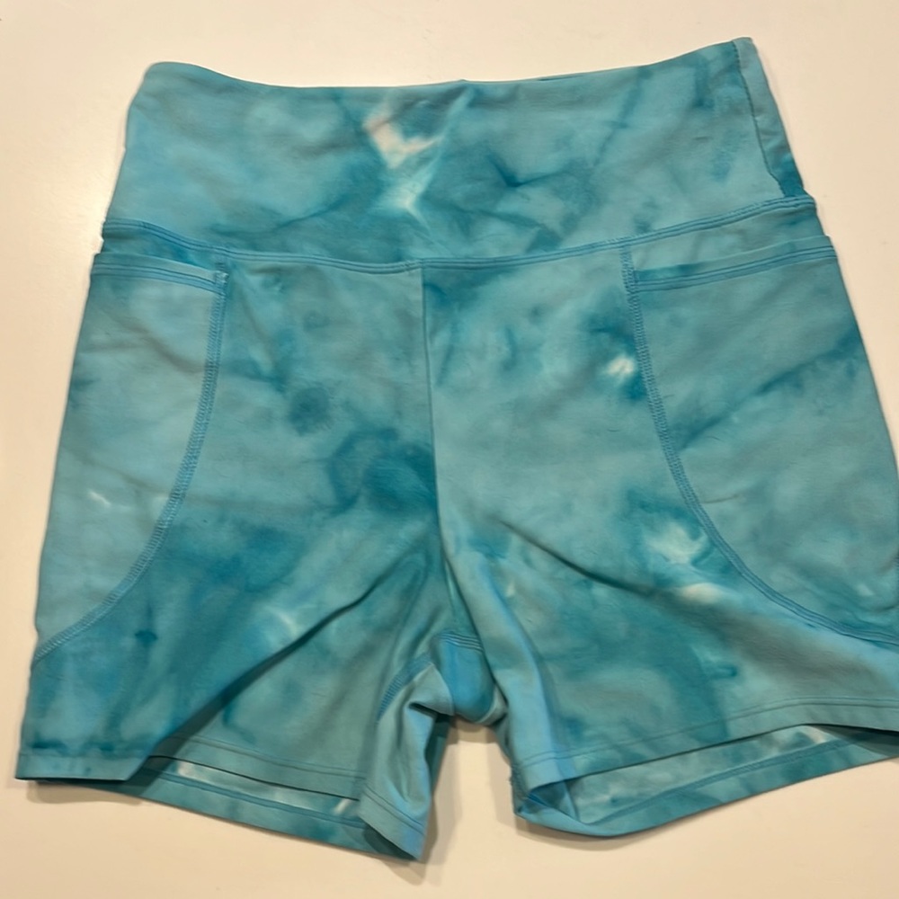 JoyLab Blue Tye Dye Bike Shorts
